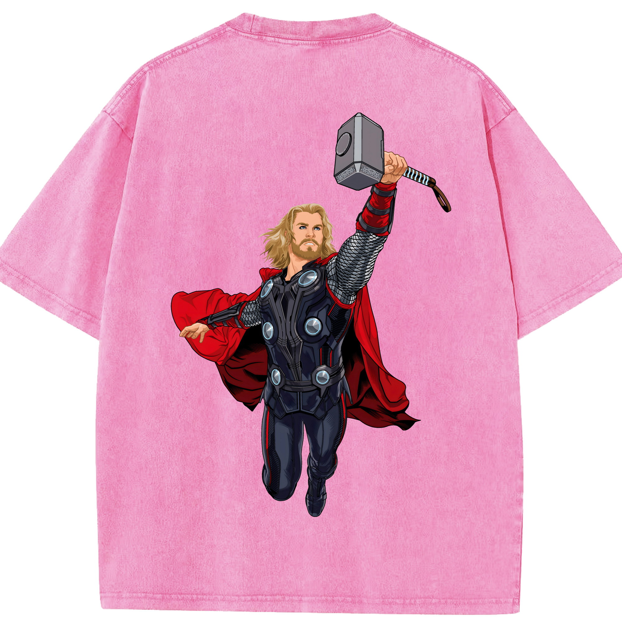 （画像用） アベンジャーズ The Avengers 綿100% ヴィンテージ風 半袖Tシャツ（背面プリント）
